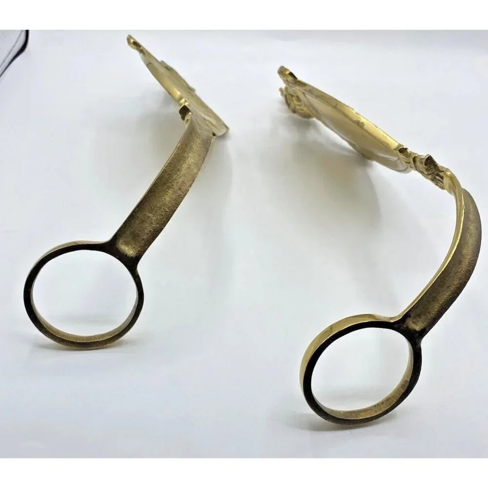Vintage Virginia MetalCrafters Brass Wall Sconces Candle Holders Set Regency